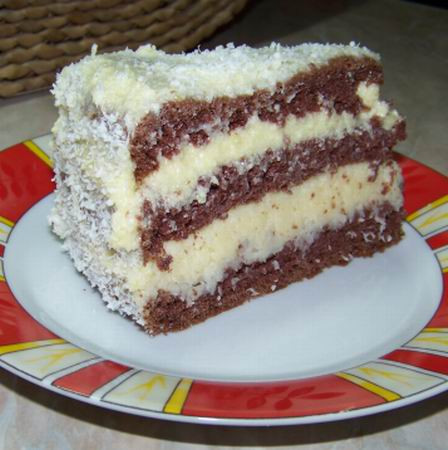 Kókuszos vaníliás torta